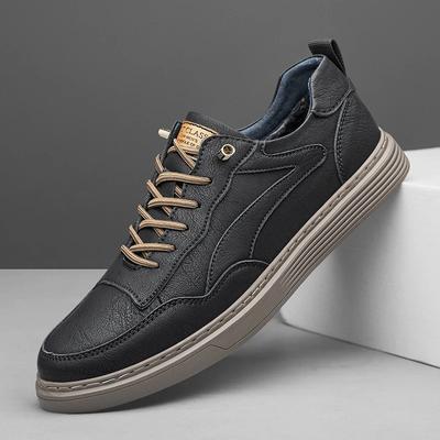Chaussures décontractées faites à la main de haute qualité pour hommes, chaussures noires en cuir véritable de marque, chaussures d'extérieur à lacets Oxford pour hommes