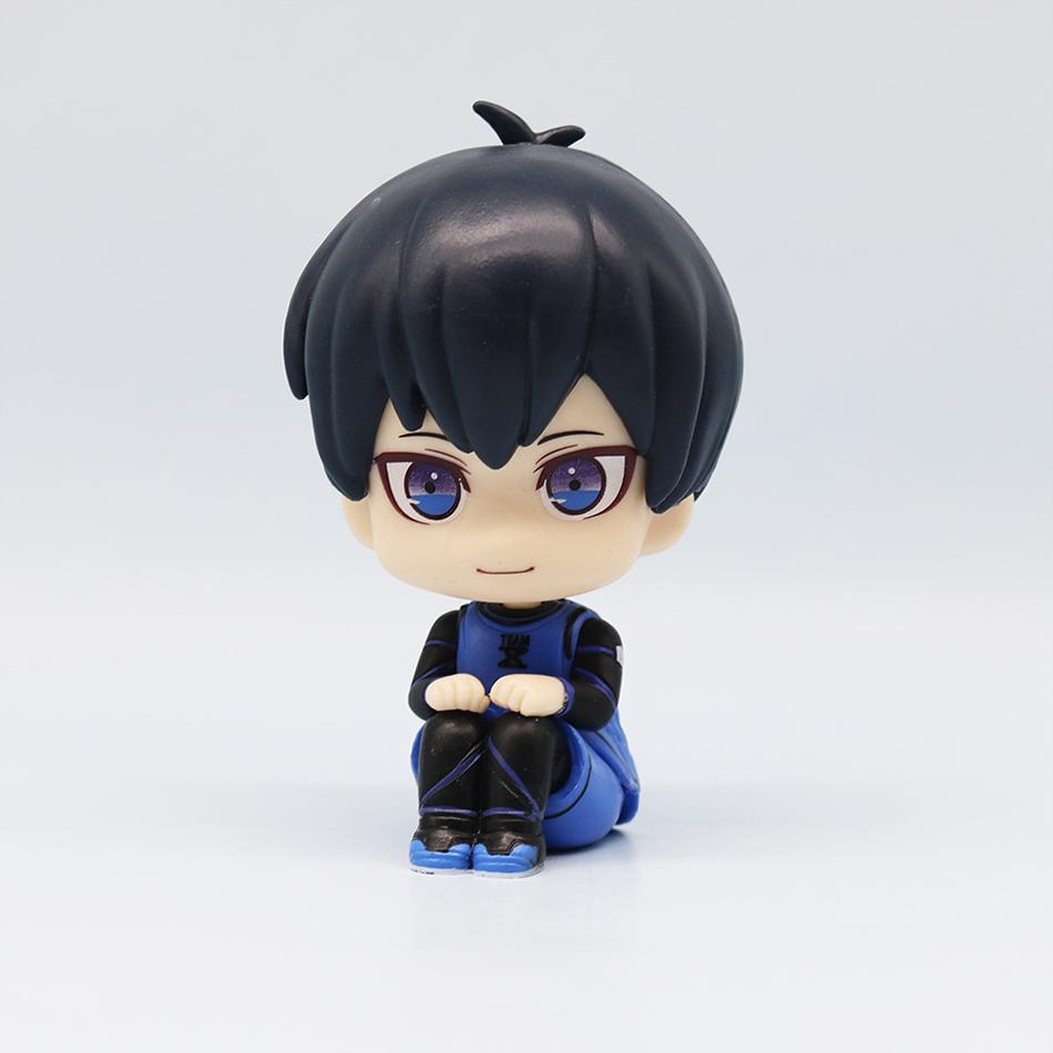 Blue Lock Action Figures Isagi Yoichi Bachira Meguru Anime Figure Q Version Figurine Pvc Collectible Model Kids Doll Toys Gifts
