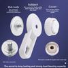Wall-mounted Liquid Soap Dispenser Hand Back Press Type Liquid Foam Machine Suction Cup Bathroom Liquid Soap Box