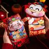 Traditional New Year Red Envelope Cartoon Chinese Style Red Envelope Bag Large Size Fabric Material Red Packet Children's Use