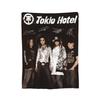 Coperta di Flanella Zimmer 483 Tokio Hotel Banda Rock Tour Moda Plaid per Letto Divano Divano 150*125cm Peluche Trapunta Sottile,