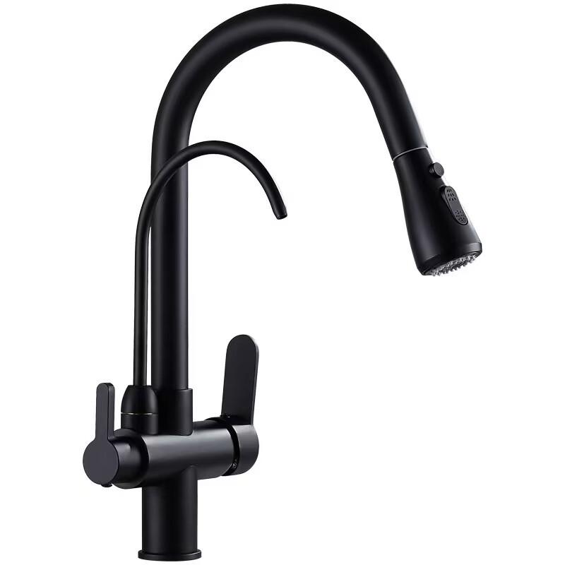 Zhuchuang Jingpin 3-in-1 Pull-Out Kitchen Faucet with Purified Water