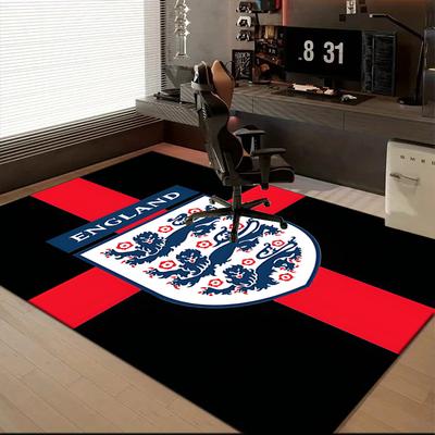 Engeland Voetbal Embleem Bedrukte Kantoor Tapijt Stoelkussen Entree Vloerkleed, Vloerkleden voor Woonkamer, Slaapkamer Kerstcadeaus