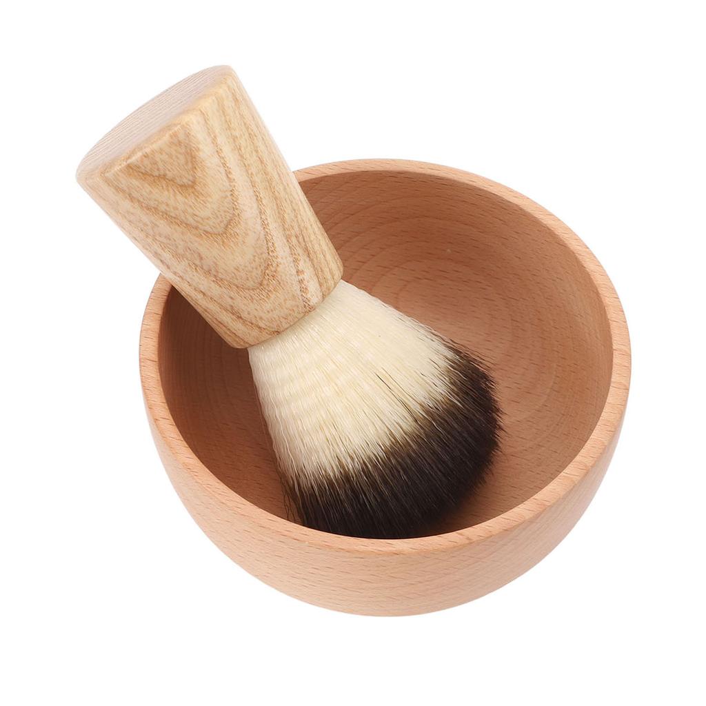 Men Shaving Brush Set Multipurpose Soft Bristles Lightweight Portable Shaving Brush Bowl Set for Sal