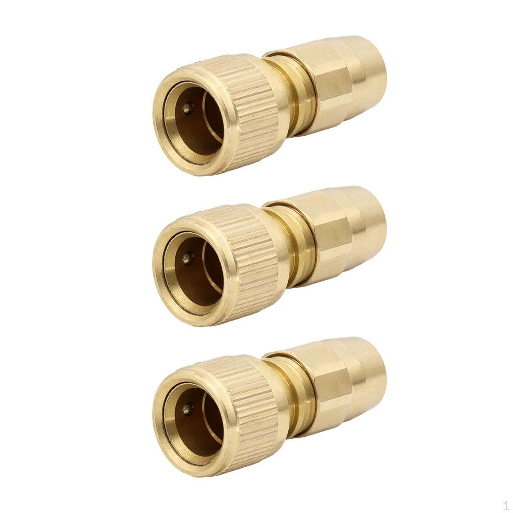 3x Brass Garden Expandable Hose Repair Kit,Hose Joint Male Pipe Adapter
