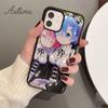 Anime Re Zero Rem Phone Case for iPhone 11 12 13 14 Pro Max Mini X XR XS SE 2020 6S 7 8 Plus Samsung Galaxy S21 S22 Cover Shell