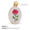 Fashion Enamel Round Brand Pendant Mama Strawberry Love Shape Exquisite Small Pendant
