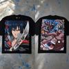 Anime Naruto Graphic T-shirt Men Women 100% Cotton DTF Printing Tee Streetwear Oversized High Quality Short Sleeve Female Male Clothing