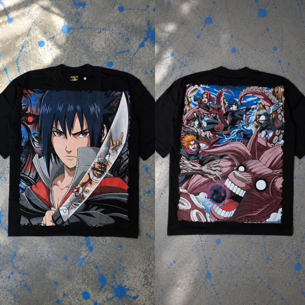 Anime Naruto Graphic T-shirt Men Women 100% Cotton DTF Printing Tee Streetwear Oversized High Quality Short Sleeve Female Male Clothing