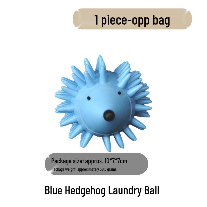 Silicone Hedgehog Anti-Tangle Laundry Ball - Soft, Magic Decontamination and Lint Removal Cleaning Solution