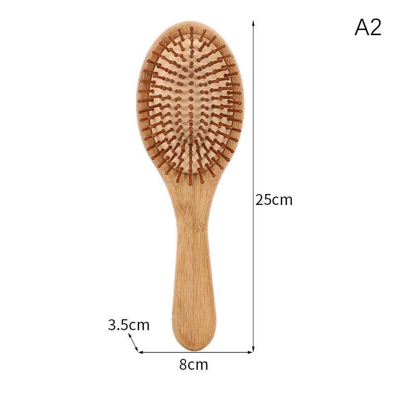 Natural Bamboo Hair Brush Women Professional Massage Comb For Women Air Cushion Hair Massager Brush Healthy Combs