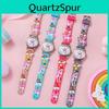 Cartoon Childrens Waterproof Quartz Watch With Pvc Band For Kids Play And School Use
