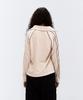ERER Velor Piped Collar Tee Cream