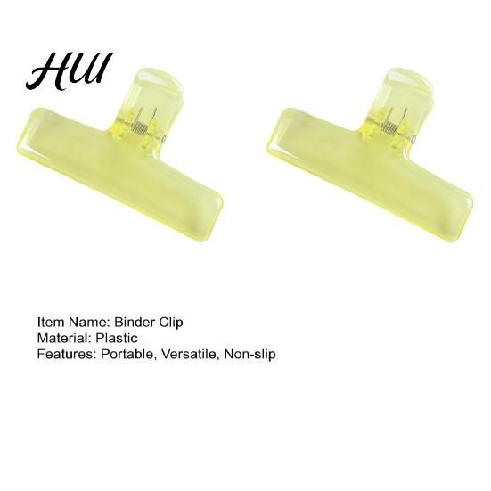 Acrylic Binder Clip 2Pcs Clear Clips with Strong Grip Colorful Paper for Small Office School Home Reusable Organizing Documents Photos Crafts