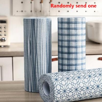 40Pcs/roll Kitchen Lazy Dishcloth Rag Reusable Cleaning Cloths Strong Absorbent Thicken Multi-purpose Non-woven Towel
