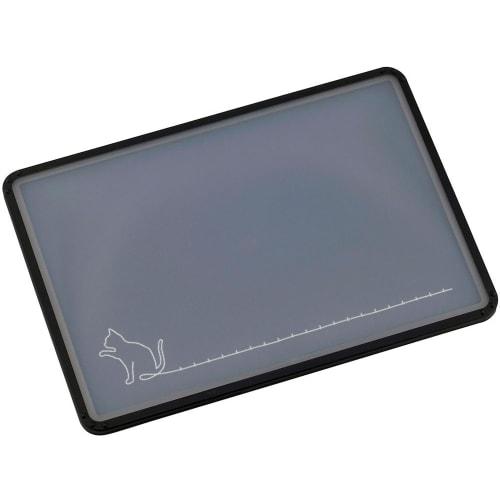 

Shimomura Kihan Cutting Board with Black Cat Design [Made in Japan] Double-sided, for Vegetables, Meat, and Fish, Lightweight, White, Black, Cute Cat