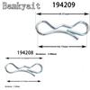 Deck Clip Set 194209 Bow Tie Lock Cotter Pins 194208 Bow Tie Lock Cotter Pin for Craftsman Poulan Husqvarna Mowers