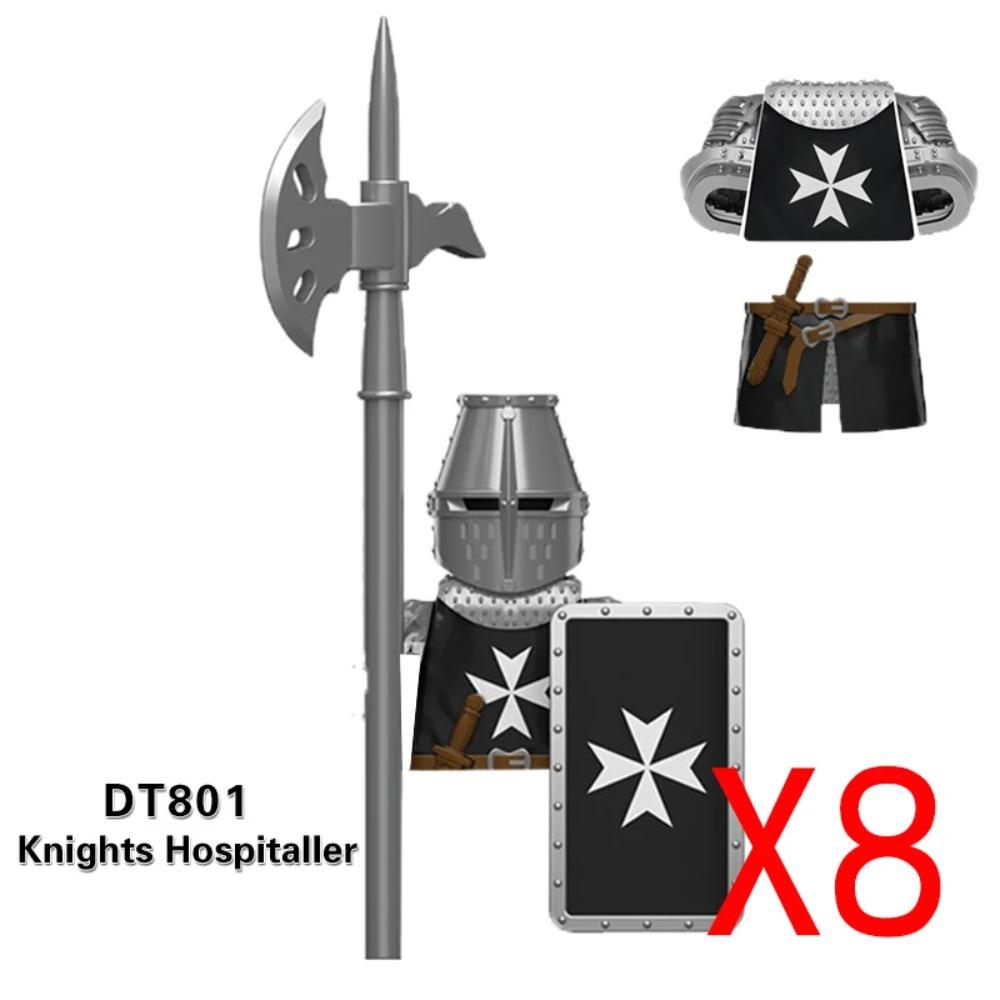 Medieval Military Building Blocks Solider Figures Gifts Weapons Shields Helmets Lionheart Teutonic Knights Militiaman Farmer MOC