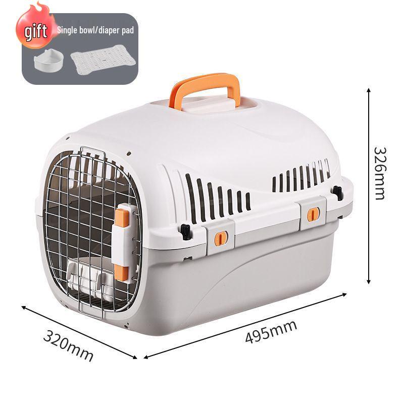 Pet Airline Carrier: Portable, Breathable Travel Cage for Cats and Dogs