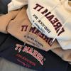 Modna bluza z polarową podszewką, bluza z kapturem Unisex w stylu streetwear, bluza z kapturem Retro z nadrukiem i polarową podszewką, kaptur ze sznurkiem i kieszenią typu kangurka, do noszenia na co dzień i jako warstwa