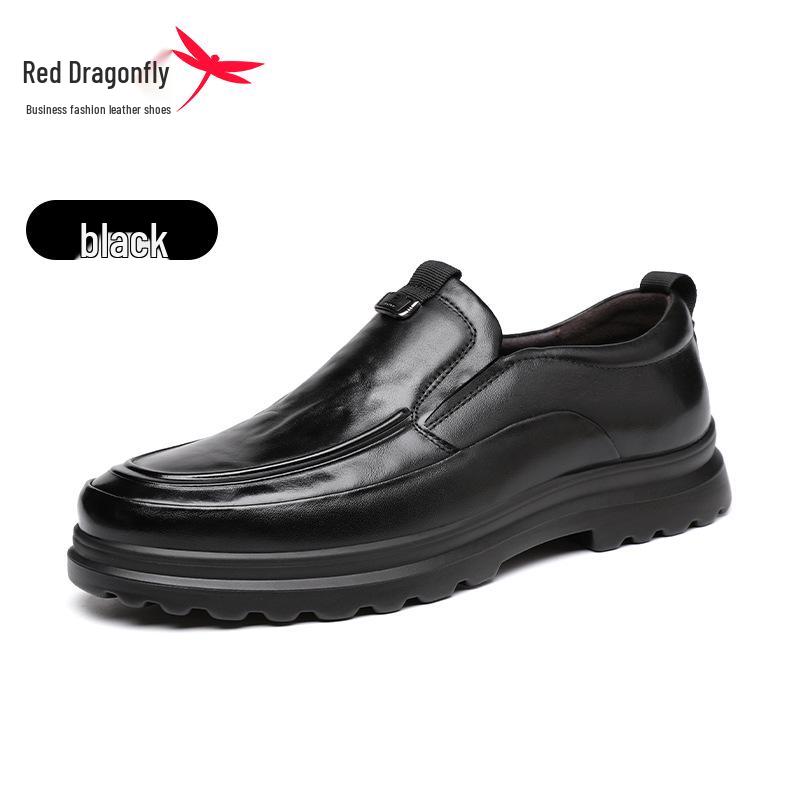 Red Dragonfly Men s Autumn Genuine Leather Slip-on Loafers 42