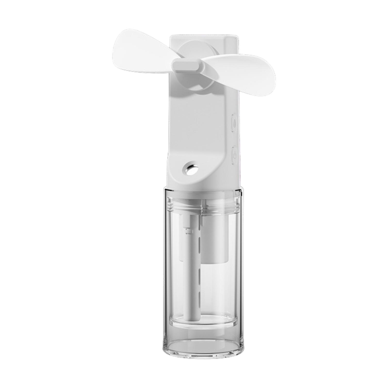

Portable Misting Fan Rechargeable Small 4 Gears Adjustable Mini Spray Water Mist Fan for Makeup Camping Travel Women Outdoor белый