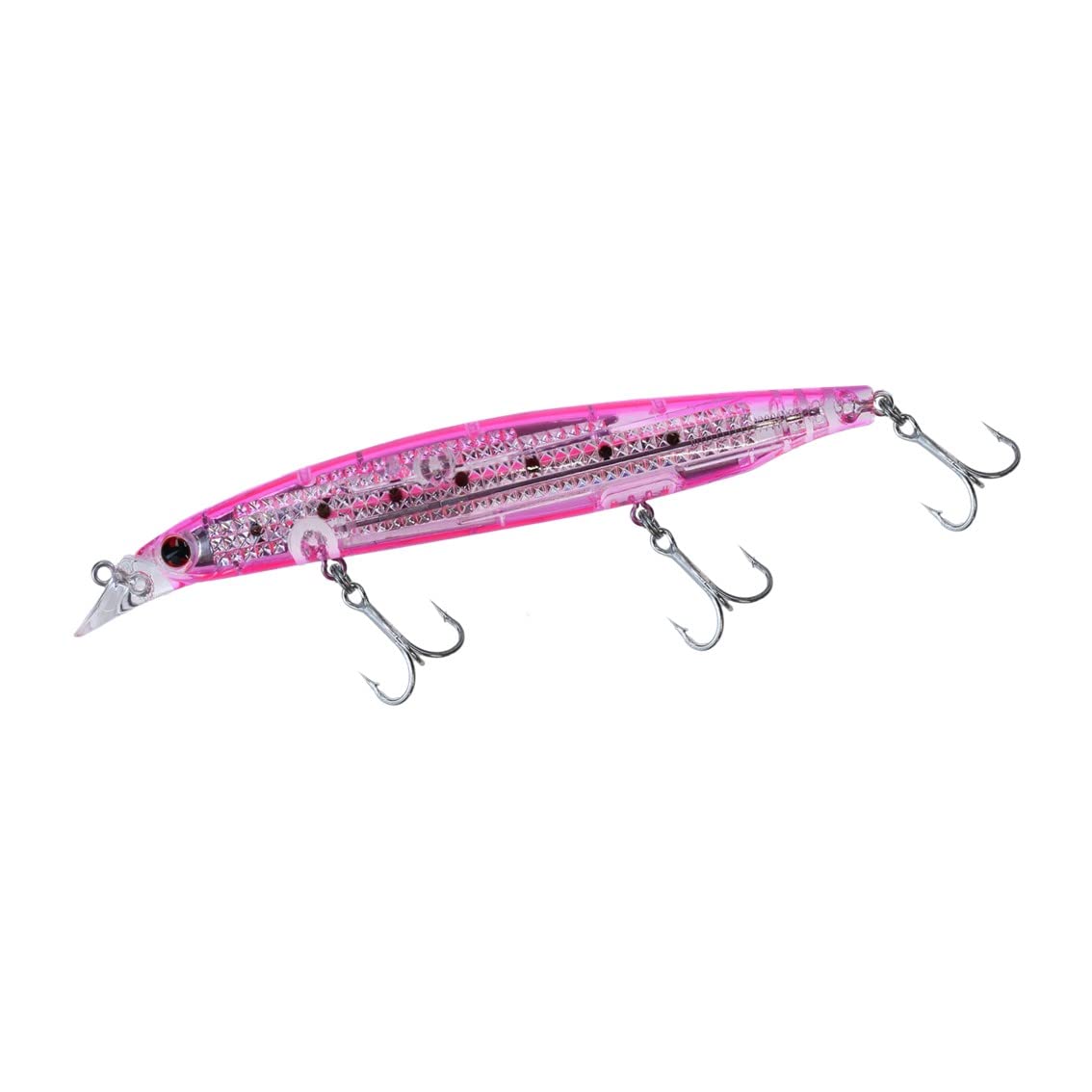 

Daiwa Shoreline Shiner Z Vertis LI Pink Sardine Lure with Laser Impact R125S-LI