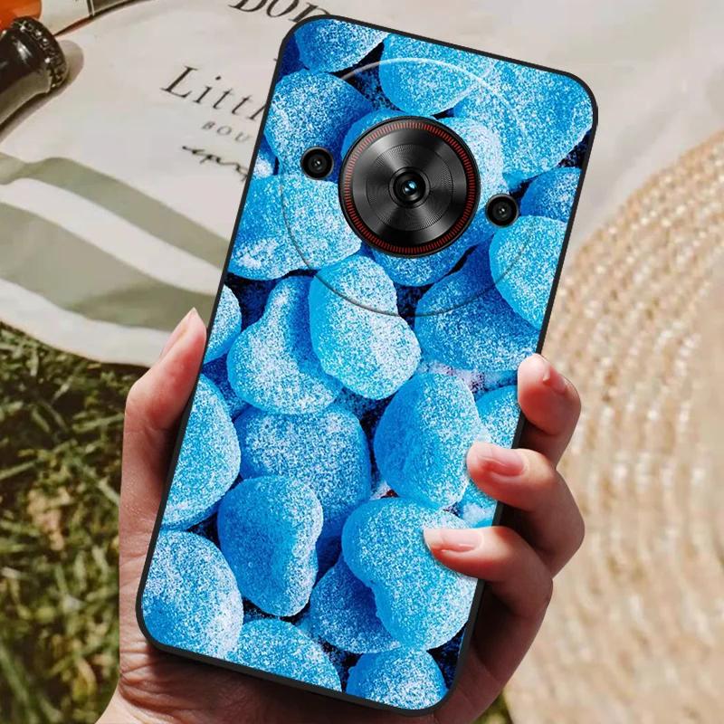 Per ZTE Blade A75 5G Custodia Cool Stampata Silicone TPU Morbida Cover per ZTE Blade A75 5G Custodie Nere Protettive Guscio Telefono A 75 5G