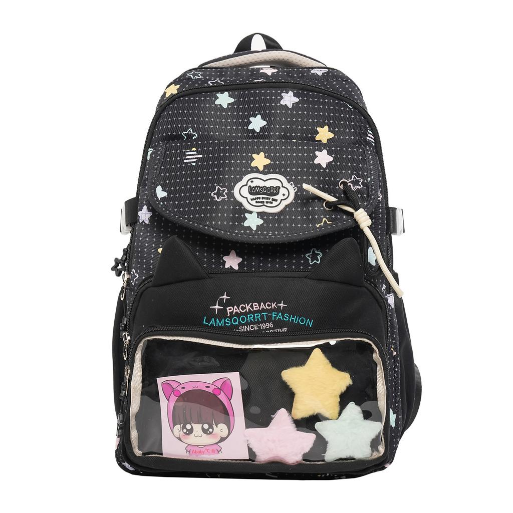 Schoolbag Japanese ins new schoolbag high value fresh sweet pain bag middle school student backpack light large capacity backpack