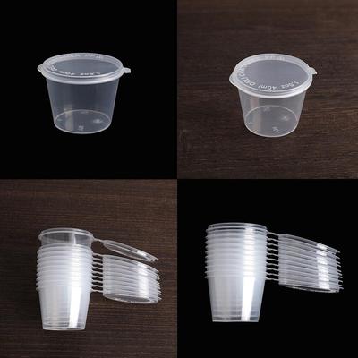 30Pcs Reusable Takeaway Plastic Sauce Cup Pigment Paint Box Food Containers Palette