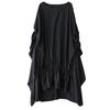 Summer Loose Fit Pleated Batwing Shirt Dress
