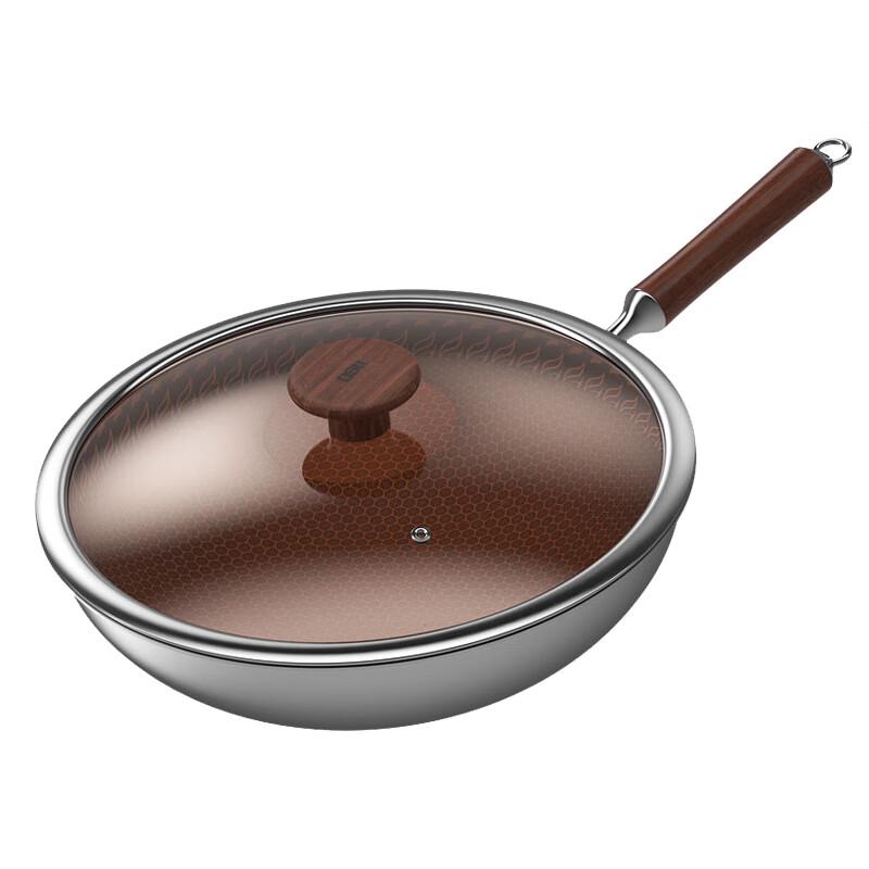 DStt Debach 32cm Stainless Steel Wok