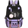 Witch Hunting Squad Korean Print High School Student Campus Backpack Outdoor Purple Backpack