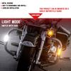 For Harley Road King Motorcycle LED Turn Signals Driving Light Highway Crash Bar Lamp for Touring Sportster Softail Chopper