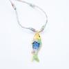 Hot Selling Popular Color Rope Necklace Ocean Small Fish Stainless Steel Pendant High Quality Color Necklace Fashion Items
