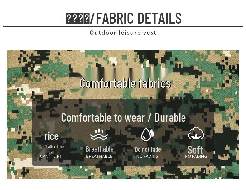 Men's Breathable Multi-Pocket Outdoor Vest for Fishing, Photography, and Workwear