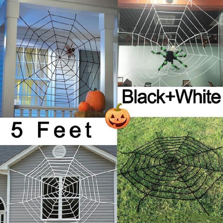 High Detail Realistic Large Spiders Halloween Decoration For Haunting House Bar Event And Horror Themed Party Setups