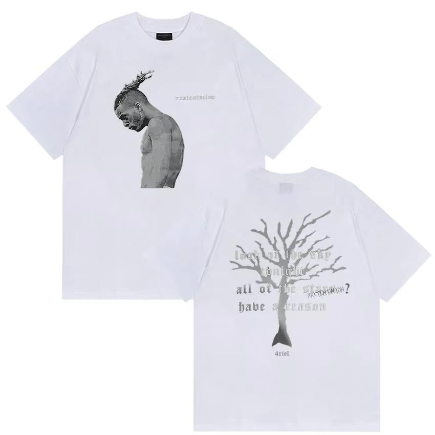 New Rapper New Album 2026 Merch T Shirt Men's Vintage Gothic Short Sleeve Cotton T-shirts M