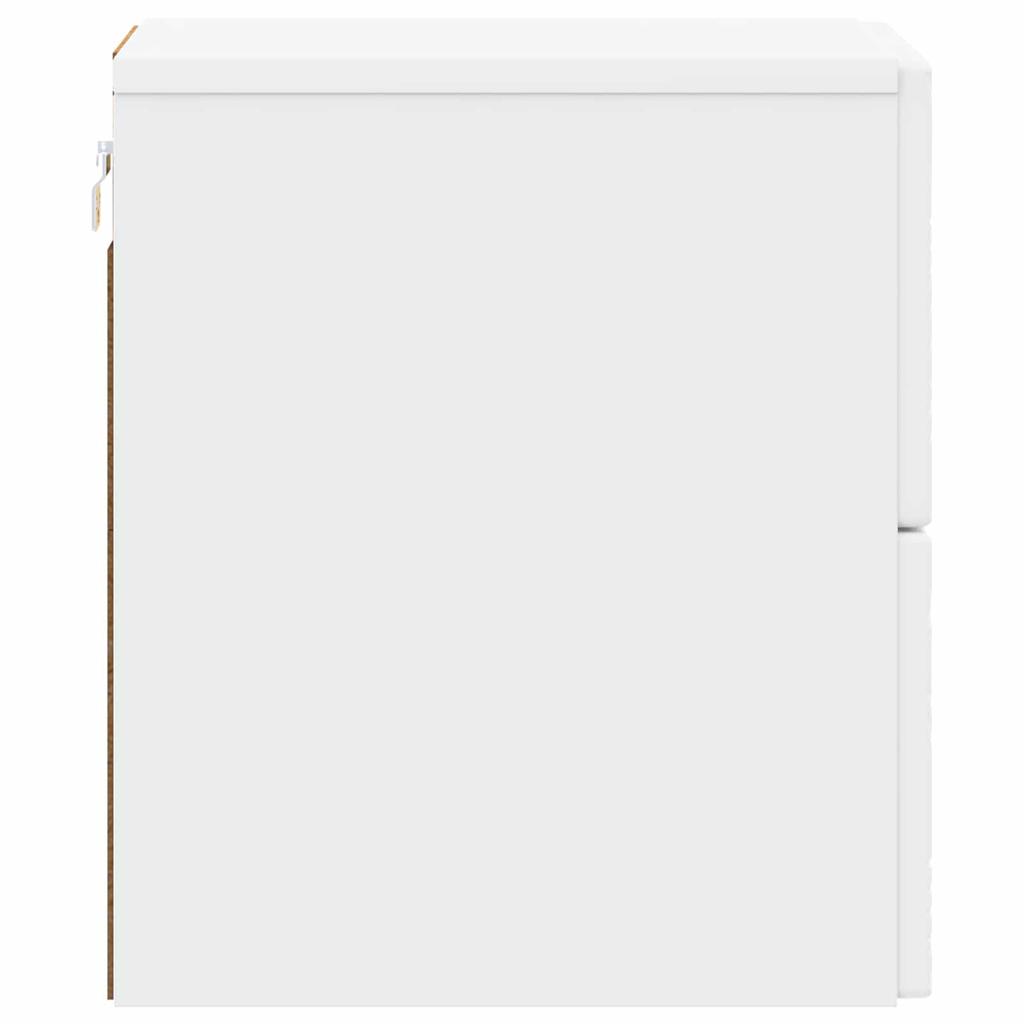 Wall Mounted Nightstand White 34.5 x 33 x 40 cm Engineered Wood