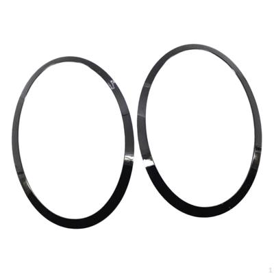 2x Headlight Trim Ring Replacement 51137449209 51137449210 Head Light Trims Gloss Black for F56 Easy
