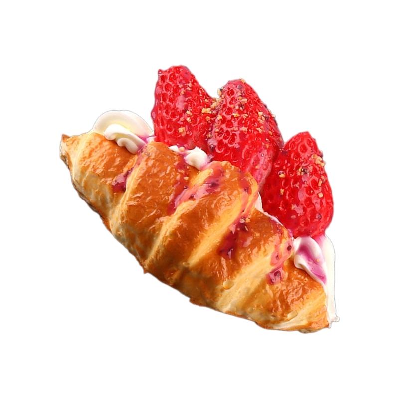 Artificial Croissants Fake Toy Simulation Croissants Fake Bread for Display Dropshipping