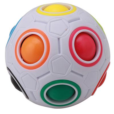 Creative Magic Cube Speed Rainbow Puzzles Ball Football Educational Learning Toys for Children