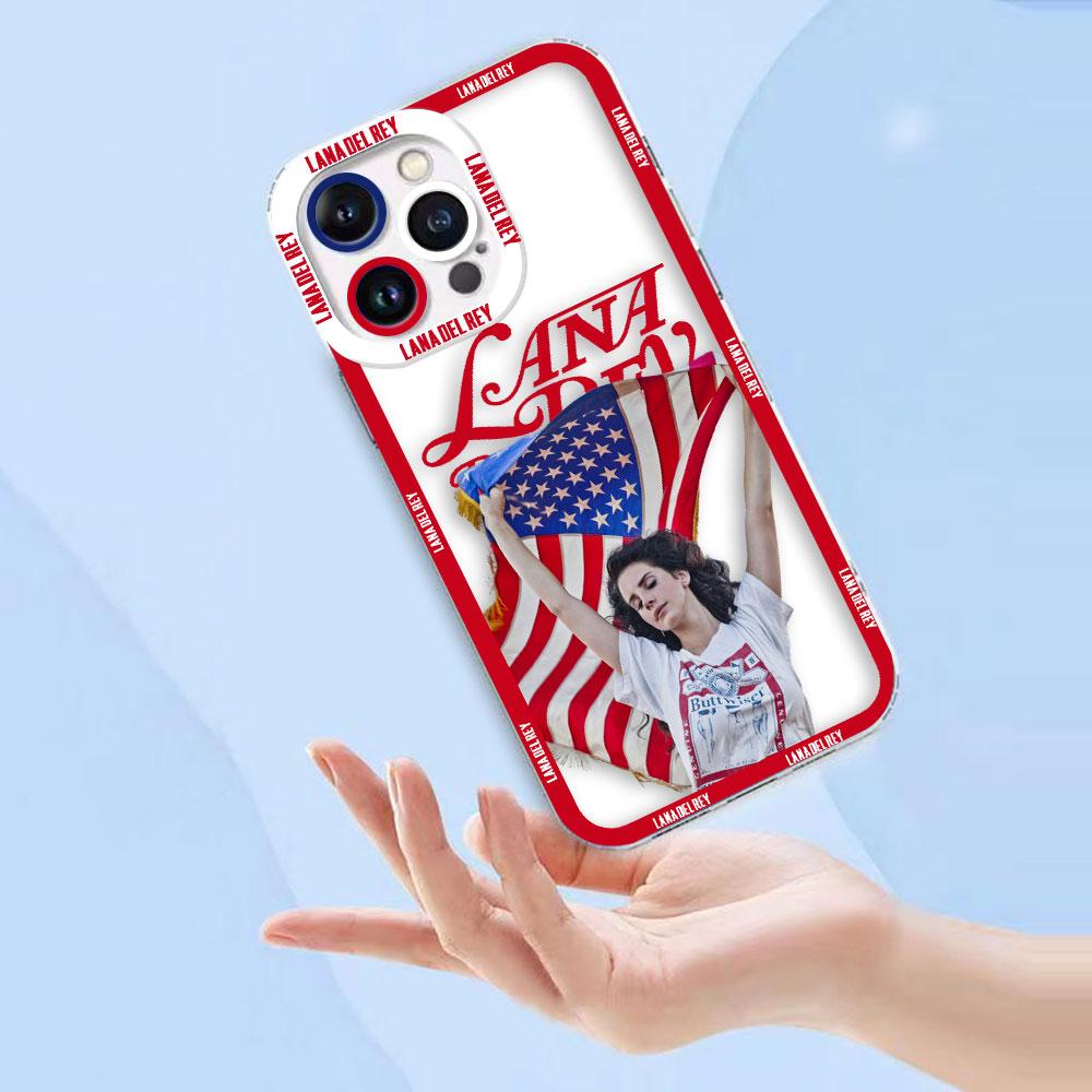 Singer L-Lana Del Rey Cover Clear Phone Case For iPhone Apple 17 17E AIR 16E 16 15 14 12 13 11 Pro 8 7 Plus Max TPU Case Shell