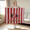 1PC Sunderland A.F Custom Name Patterned Flannel Blanket Suitable For All Seasons for Home Decor Warmth and Comfort Gifts Holiday Present