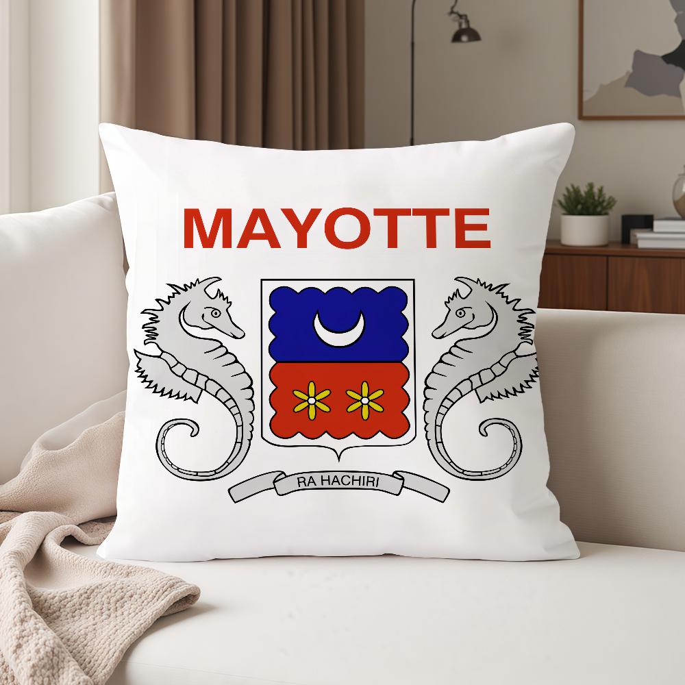 

The Mayotte Flag Pillow Case Suitable For Bedrooms Living Rooms Cars Home Decoration 30cmx30cm
