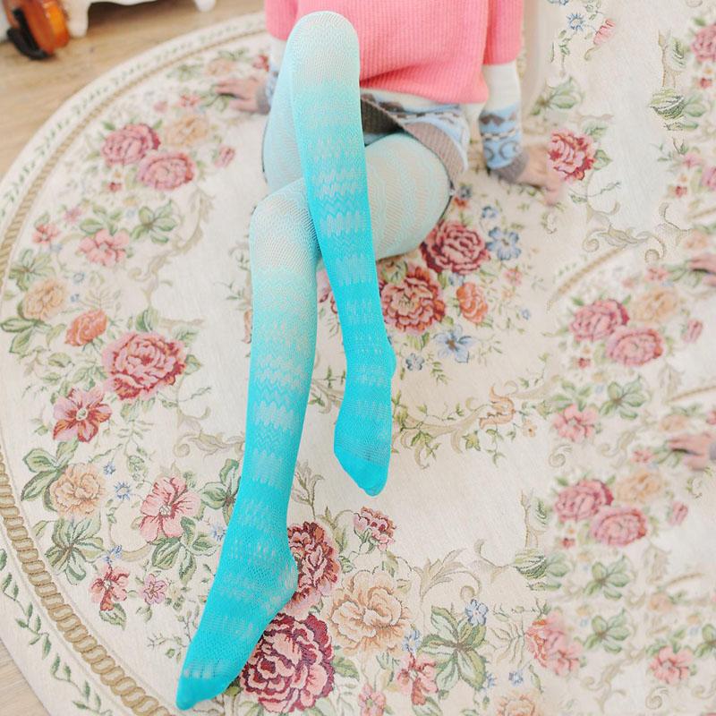 Sexy Women'S Long Fishnet Body Stockings Gradient Candy Color Fish Net Pantyhose Mesh Nylon Tights Lingerie Thigh High Hosiery