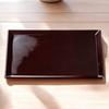 Shinsenjirikyu Tray Lacquerware Made in Japan J-kitchens (45cm, Tamuke) (ABS Resin)