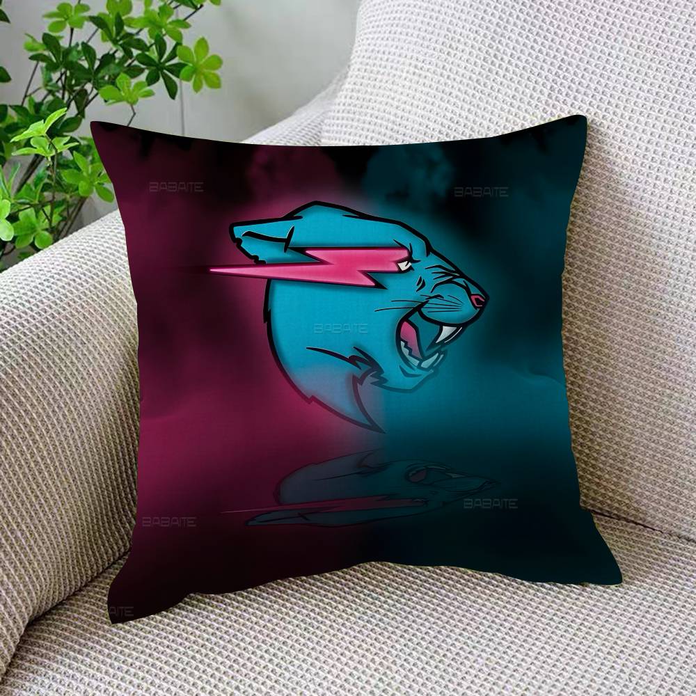 Game Blogger MrBeasts Cushion Cover Decorative Pillow Sofa Home Decor Case Pillow Cases