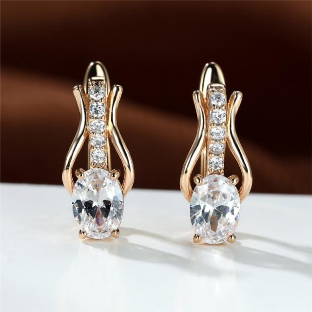 

Старинные черные овальные серьги из камня, серьги-кольца цвета розового золота, красные кристаллы, белый циркон, маленькие серьги для женщин, свадебные украшения белый