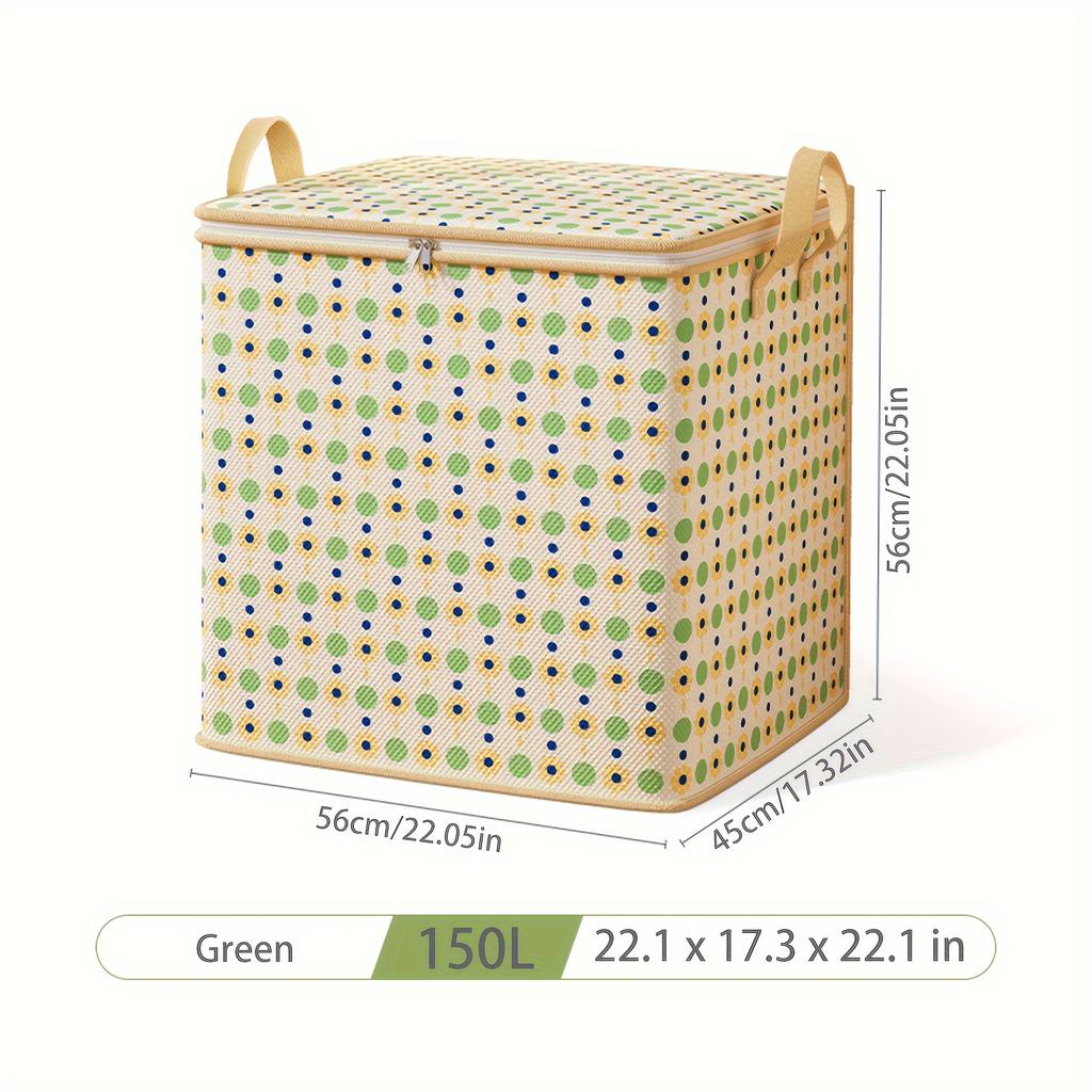 One Small Flower Polka Dot Jumbo, Extra Large Clothes Storage Bag, Foldable Super Large Quilt Bag, Suitable for Toys, Clothes, and Quilts